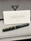 Visconti Manhattan Emerald Green Fountain Pen Original Box (F) 18K