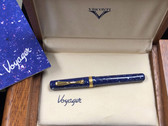 Visconti Voyager Lapis Blue Fountain Pen (M) 18K In Original Box 