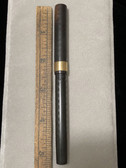 VINTAGE PREMIER "3" CHASED BLHR SLIP CAP EYEDROPPER FOUNTAIN PEN 