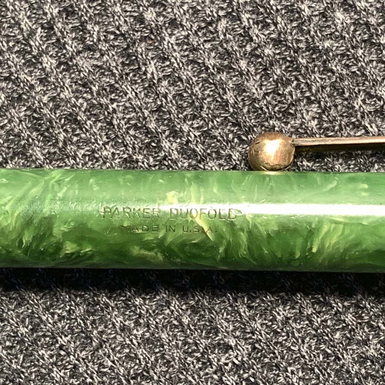 PARKER SENIOR DUOFOLD PENCIL IN JADE GREEN