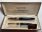 SHEAFFER CREST DELUXE SNORKEL SET MINT NEW IN BOX RARE