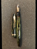 SHEAFFER LIFETIME 875 JNR GREEN STRIATED FOUNTAIN PEN 