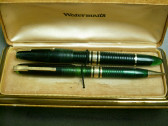 WATERMAN 100 YEAR FOUNTAIN PEN AND PENCIL SET IN BOX