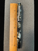 WEBSTER GREY MARBLE BUTTON FILL FOUNTAIN PEN 