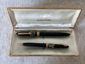 SHEAFFER ADMIRAL SNORKEL FOUNTAIN PEN AND PENCIL NOS IN BOX