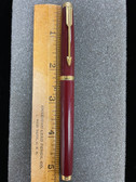 PARKER 75 LAQUE SERIES FOUNTAIN PEN IN BURGUNDY LACQUER MEDIUM 14K 