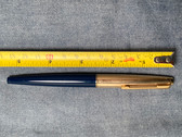 PARKER 45 FOUNTAIN PEN IN BLUE WITH GOLD FILLED CAP