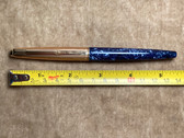 PARKER 45 FOUNTAIN PEN IN BLUE MARBLE WITH GOLD FILLED CAP