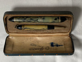 MORRISON MINI FOUNTAIN PEN AND PENCIL SET IN ORIGINAL BOX FLEXIBLE NIB