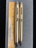 SHEAFFER LEGACY 2 BRUSHED GOLD FOUNTAIN PEN & BALLPOINT PEN SET 18K F