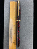 PARKER SONNET FOUNTAIN PEN RED MARBLE LACQUER 18K M