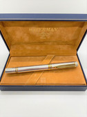 WATERMAN LE MAN LIMITED EDITION 100 YEAR RARE SMOOTH STERLING FOUNTAIN PEN