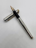 PARKER 75 SMOOTH STERLING KEEPSAKE FOUNTAIN PEN EXCELLENT NO ENGRAVING