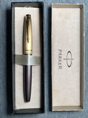 PARKER 100 SMOKE BRONZE WITH GOLD FILLED CAP ROLLERBALL 
