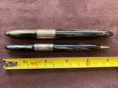 SHEAFFER WIDE BAND TRIUMPH BALANCE FOUNTAIN PEN AND PENCIL 