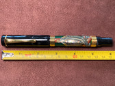 BEXLEY PENS PLUS MAGNIFICENT HAND PAINTED LARGE FOUNTAIN PEN