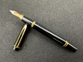 Waterman Le Man 100 Fountain Pen Black/Gold Lacquer 18K F Flex