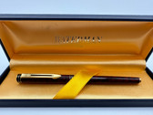 WATERMAN EXCLUSIVE BURGUNDY MARBLE LACQUER FOUNTAIN PEN 18K F