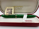 SHEAFFER BALANCE II JADE GREEN FOUNTAIN PEN NEW IN BOX XF 18K