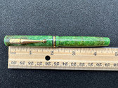 SWAN SELF FILLING #54 ETN JADE GREEN FOUNTAIN PEN FINE 14K 