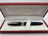SHEAFFER LEGACY BLUE LOOK OF LEATHER FOUNTAIN PEN F 18K NEW IN BOX