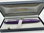 SAILOR KING OF PEN LILAC URUSHI SILVER FOUNTAIN PEN M 21K IN BOX