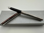 S.T. DUPONT CLASSIQUE STERLING SILVER FOUNTAIN PEN 18K M