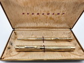 WAHL EVERSHARP #5 FOUNTAIN PEN & PENCIL SET GOLD FILLED IN BOX