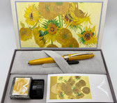 VISCONTI VAN GOGH SUNFLOWERS FOUNTAIN PEN M NIB NEW IN BOX