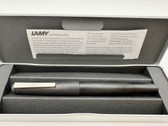 LAMY 2000 BRUSHED BLACK FOUNTAIN PEN EXTRA FINE 14K NIB