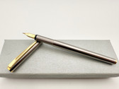MONTBLANC NOBLESSE 1128 STEEL FOUNTAIN PEN F 14K