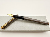 PARKER PREMIER FOUNTAIN PEN STERLING CISELE M 18K NIB EXCELLENT