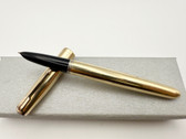 PARKER 51 AEROMETRIC GOLD FILLED SIGNET FOUNTAIN PEN F 14K EXCELLENT