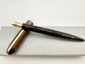 WAHL EVERSHARP SKYLINE RED BARREL RED STRIPE CAP M 14K BUTTER FLEX