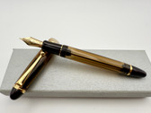PILOT CUSTOM 823 TRANSAPARENT AMBER FOUNTAIN PEN M 14K NIB