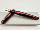LEONARDO MOMENTO ZERO PLUM FOUNTAIN PEN M NIB