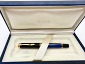 PELIKAN SOUVERAN M400 BLUE & BLACK FOUNTAIN PEN F 14K