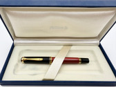 PELIKAN SOUVERAN M400 RED & BLACK FOUNTAIN PEN M 14K