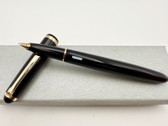 1950s LAMY 27 BLACK GOLD PISTON FILL FOUNTAIN PEN F 14K