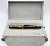 RARE OMAS MILORD ARCO BRONZE CELLELOID FOUNTAIN PEN F 18K NIB IN BOX
