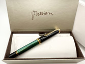 PELIKAN SOUVERAN M1000 GREEN STRIATED FOUNTAIN PEN B 18K NEW IN BOX