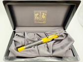 PELIKAN M710 YELLOW TOLEDO SE STERLING FOUNTAIN PEN M 18K NEW IN BOX