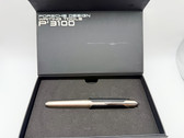 PORSCHE DESIGN P3150 BLACK LEATHER FOUNTAIN PEN M 18K NEW IN BOX