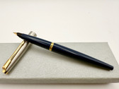 PARKER 45 CLASSIC MIDNIGHT DARK BLUE FOUNTAIN PEN F 14K NIB