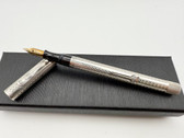 WATERMAN 452 1/2 LEC STERLING SILVER GOTHIC FOUNTAIN PEN F #2 14K FLEX NIB