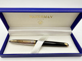 WATERMAN CARENE DELUXE SILVER CAP FOUNTAIN PEN EF 18K