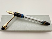 PILOT CUSTOM 823 DEMO CLEAR VAC FILL FOUNTAIN PEN B 14K