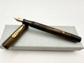 WATERMAN 56 MANIFOLD SMOOTH BLACK HARD RUBBER FOUNTAIN PEN F 14K