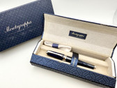 MONTEGRAPPA PICCOLA BLUE FOUNTAIN PEN B 18K