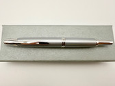 PILOT VANISHING POINT SILVER METAL FOUNTAIN PEN M 14K